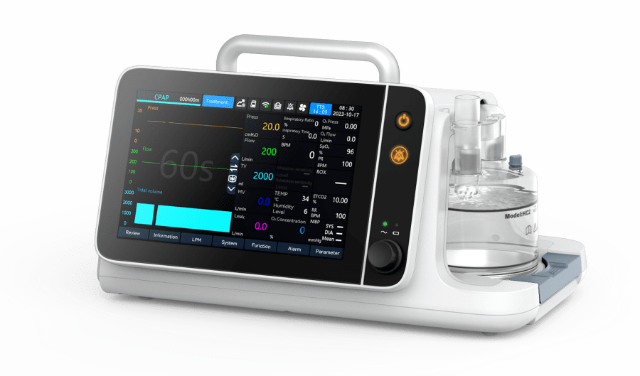 ResAero Series non invasive ventilator hospital platform